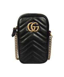 구찌 Gg 마몽 미니백 블랙 L10.5*W5*H17cm