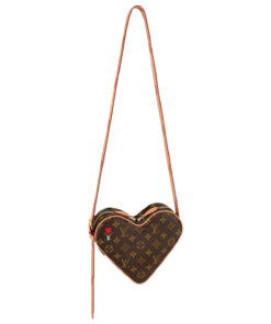 LOUIS VUITTON 캔버스+가죽 트림 숄더 백, 크로스 백 레귤러 여성 브라운 L22*W6*H16cm