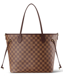 루이 비통 NEVERFULL 코팅 캔버스 토트 가방, 쇼핑백, 핸드백 M 여성 브라운 L30.99*W13.97*H27.94cm