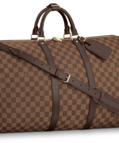 LOUIS VUITTON 키폴 코팅 캔버스 및 소가죽 트림 여행 백, <브랜드_1>e 어깨 크로스백, 핸드백 여성 브라운 L55*W26*H31cm