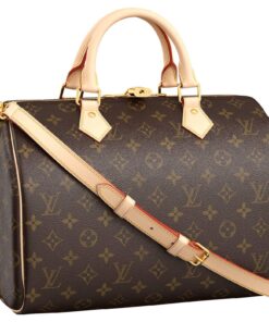 LOUIS VUITTON 스피디 코팅 캔버스 필로우 백, <브랜드_1>e 어깨 크로스백, 핸드백, 여행 백 여성 L30*W17*H21cm